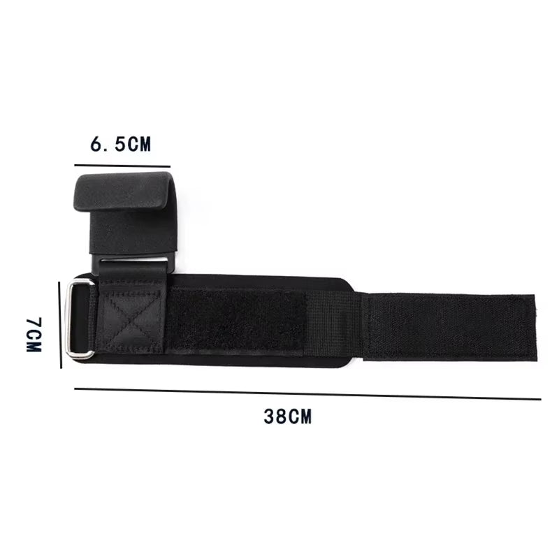 2/1PC Weight Lifting Hook Grips with Wrist Wraps Gym Hand-Bar Wrist Strap Fitness Hook Weight Strap Pull-Ups Power Lift Gloves