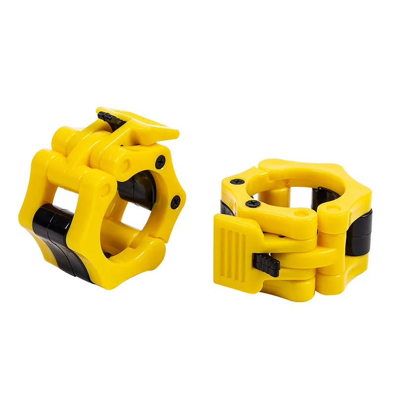 2.5CM 2Pcs Release Barbell Clamps Spin Lock Barbell Collars Weight Bar Clips Weightlifting Strength Training