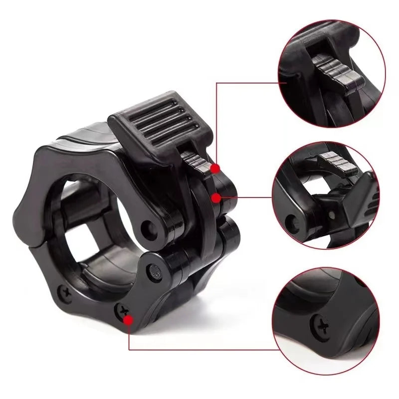 1Pcs Locking 25/28/30Mm Standard Bar Dumbbell Barbell Collars Lock Clips Clamp Weight Lifting Gym Fitness Bodybuilding