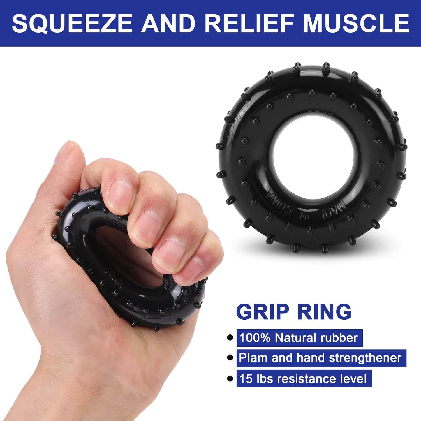Gym at Home Home Fitness Muscle Exercise Strength Trainer Adjustable Five Pieces Hand Strengthener Workout Kit