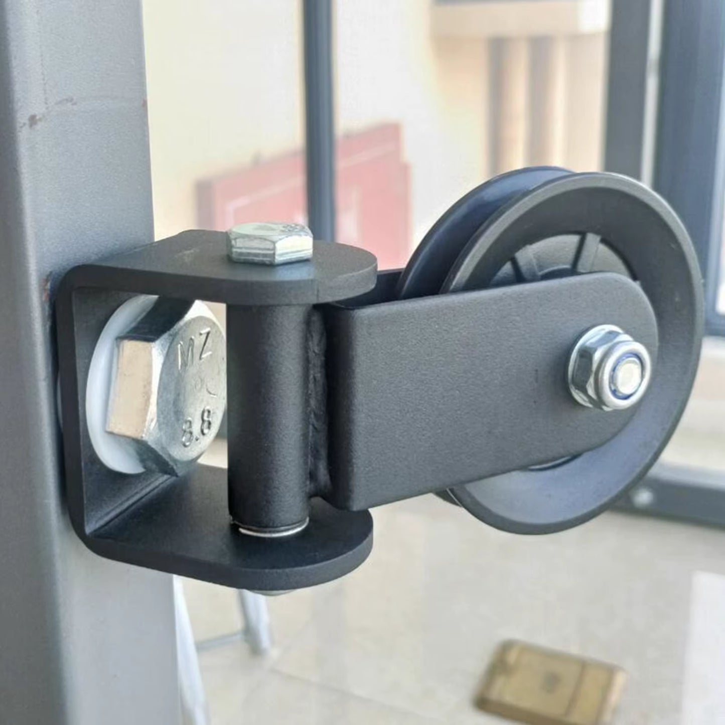 Gym Pulley Block Rack Mounted Swivel Pulley for Home Gym Workout LAT Pulley System