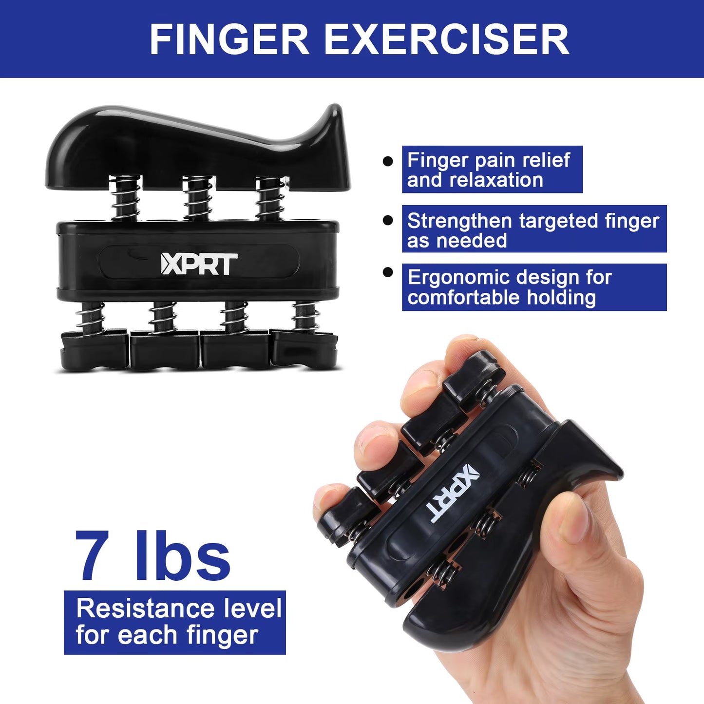 Gym at Home Home Fitness Muscle Exercise Strength Trainer Adjustable Five Pieces Hand Strengthener Workout Kit