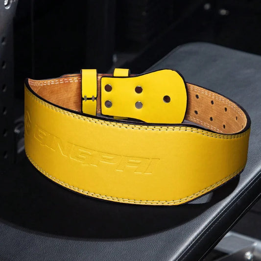 10Cm Width Fitness Leather Belt Squat Hard Pull Waist Training Sports Waist Protective Gear Weightlifting Fast Buckle Belt