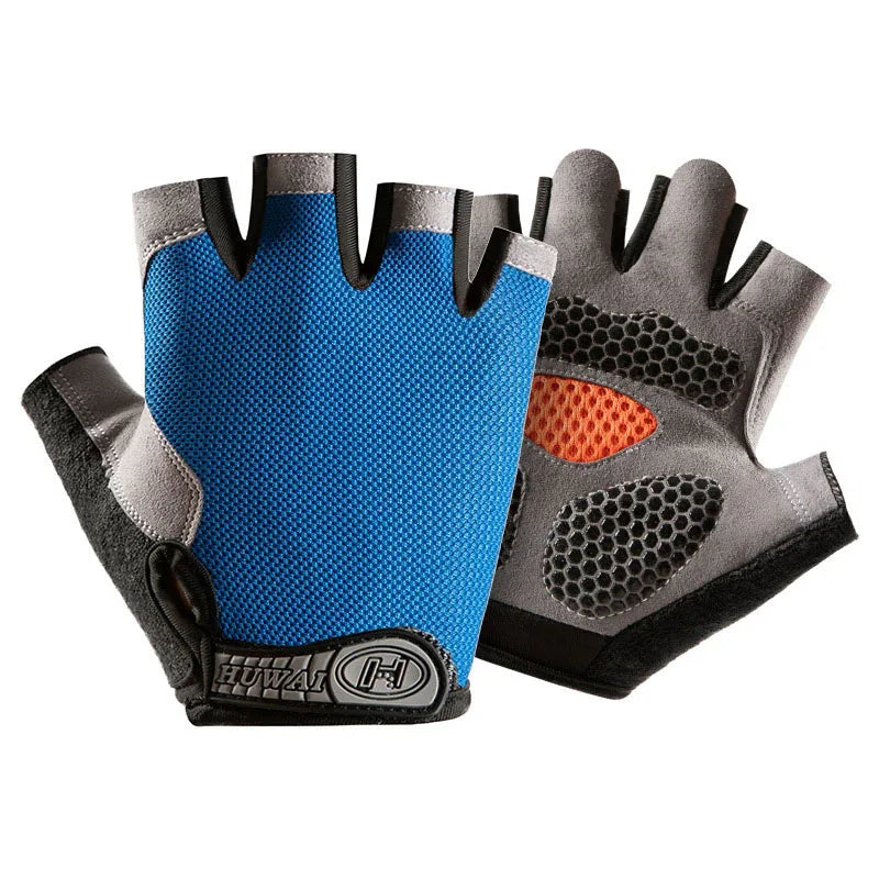 Men'S Breathable Anti-Slip Cycling Bicycle Gloves Half Finger Women'S Gym Mitten Fitness Sport Training Fitness Gloves