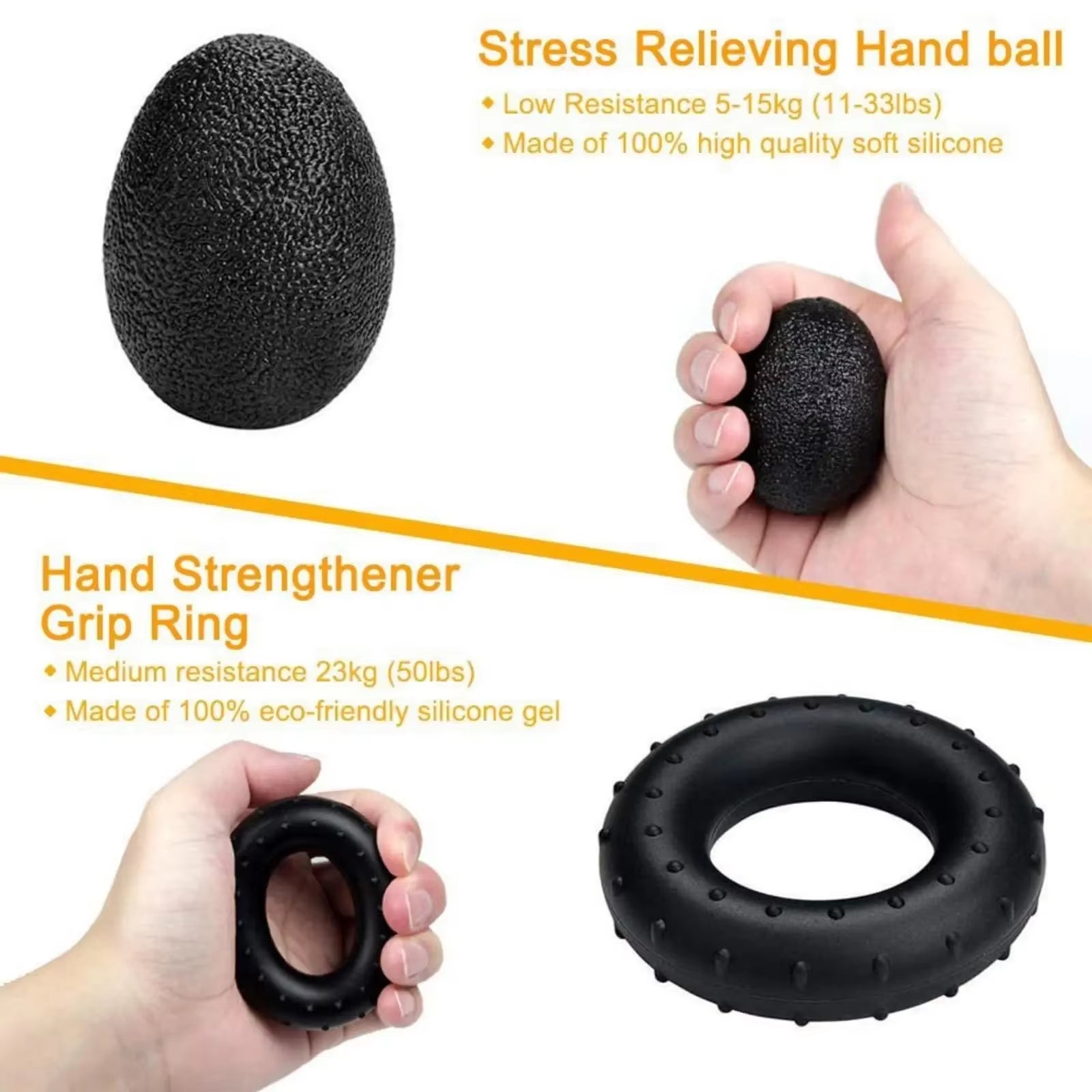 5-60Kg Adjustable Hand Grip Strength Strengthener Trainer Full Set with Counter Wrist Forearm and Hand Exerciser for Muscle
