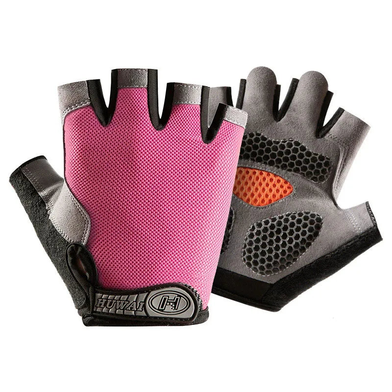 Men'S Breathable Anti-Slip Cycling Bicycle Gloves Half Finger Women'S Gym Mitten Fitness Sport Training Fitness Gloves