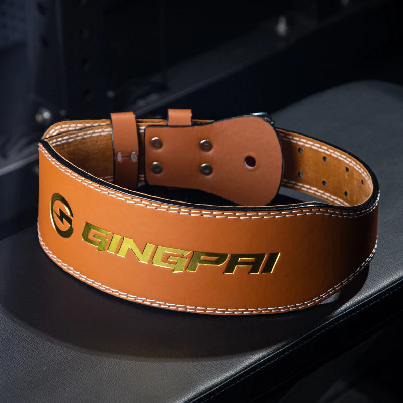 10Cm Width Fitness Leather Belt Squat Hard Pull Waist Training Sports Waist Protective Gear Weightlifting Fast Buckle Belt