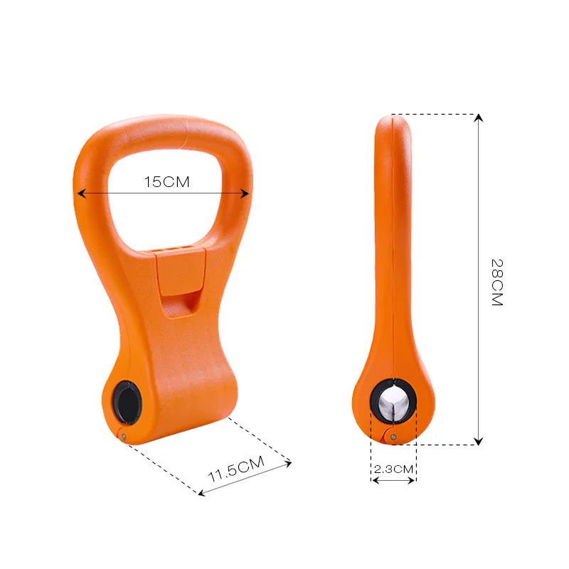 Kettlebell Handle for Dumbbell Adjustable Portable Weight Grip Travel Fitness Weightlifting Bodybuilding Workout Equipment