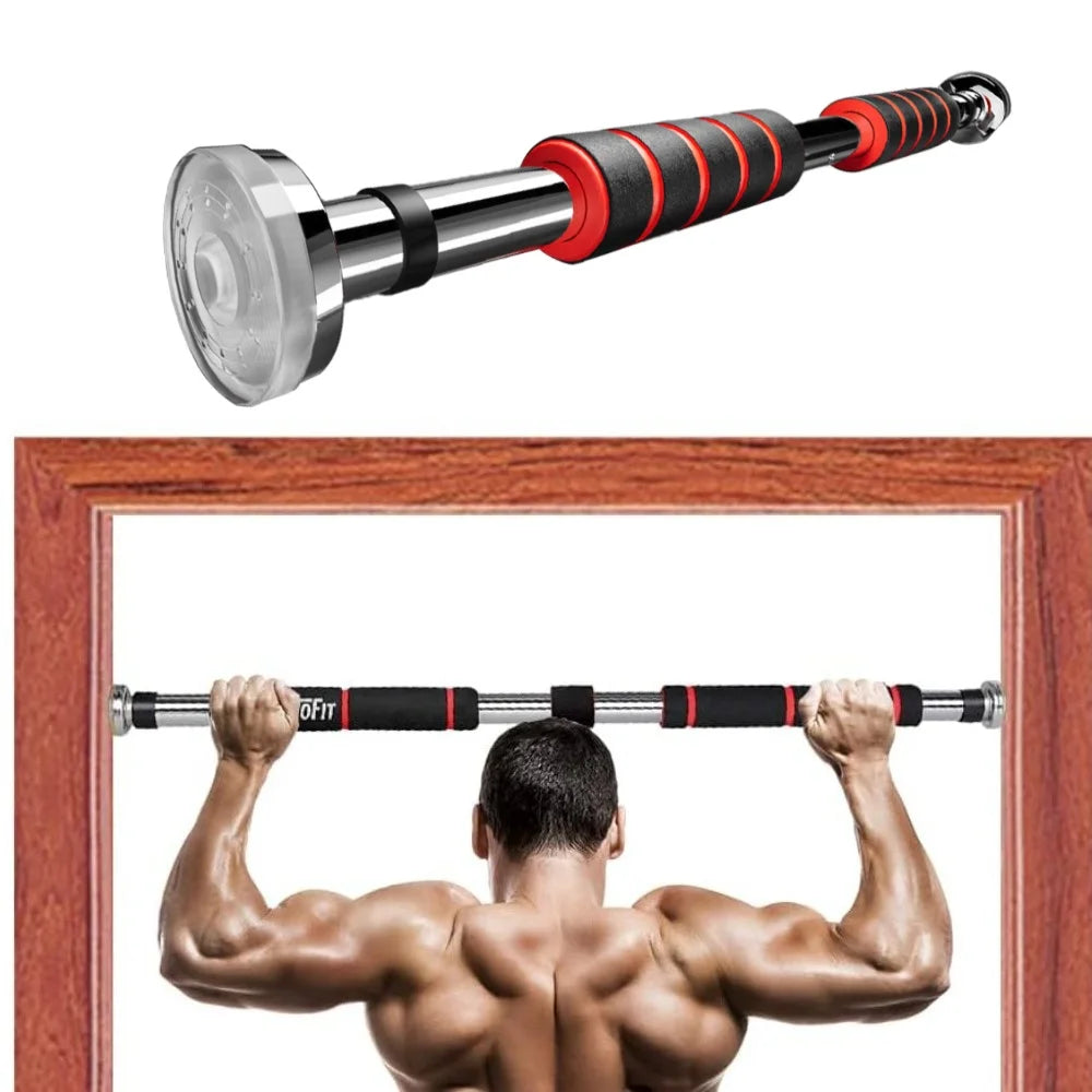Telescopic Doorway Pull up Bar Non-Slip Chin-Up Fitness Equipment Adjustable Home Gym Strength Training Heavy Duty for Men Women