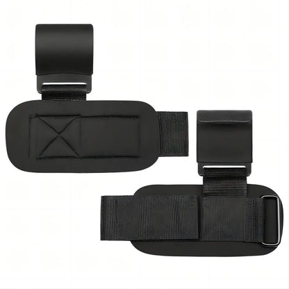 Weight Lifting Wrist Hooks Straps for Maximum Grip Support - Deadlift Gloves&Grip Pads Alternative in Fitness Gym Power Training