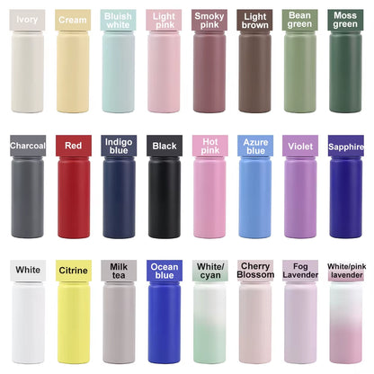 Custom Logo 1L Stainless Steel Double Wall Insulated Vacuum Flask 18Oz 32Oz Powder Coated Sports Water Bottles