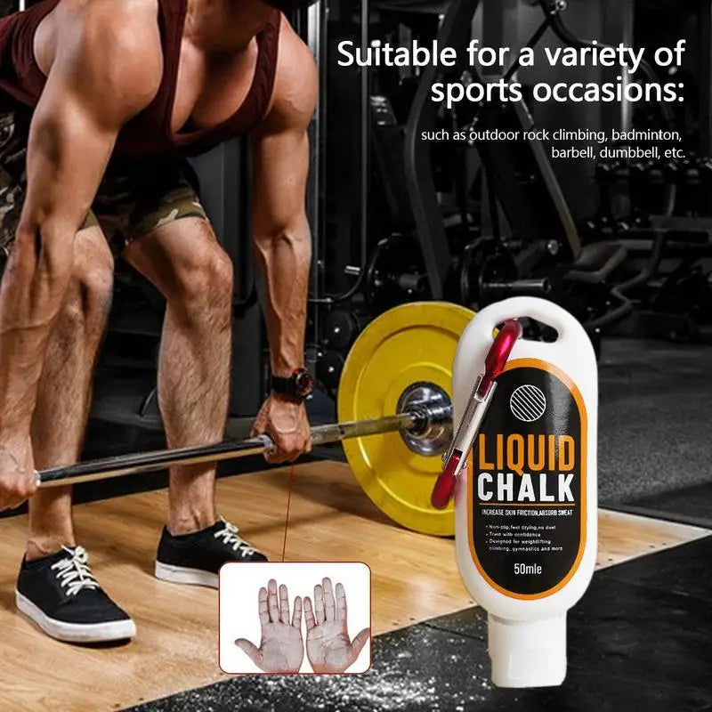 30/50/100Ml Liquid Chalk Sports Magnesium Powder Grip anti Slip Grip Lifting Cream for Fitness Weight Lifting Climbing Gym Sport