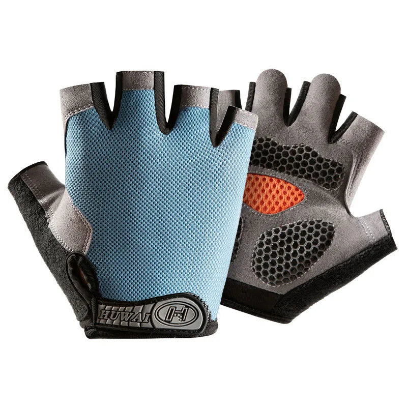 Men'S Breathable Anti-Slip Cycling Bicycle Gloves Half Finger Women'S Gym Mitten Fitness Sport Training Fitness Gloves