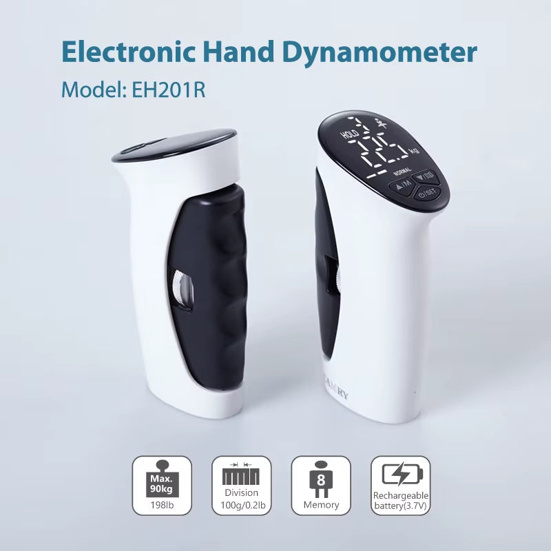 Muscle Strengthener Finger Digital Hand Grip Power Stretcher Hand Gripper Electronic Grip Strength Tester Hand Dynamometer
