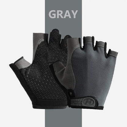 Men'S Breathable Anti-Slip Cycling Bicycle Gloves Half Finger Women'S Gym Mitten Fitness Sport Training Fitness Gloves
