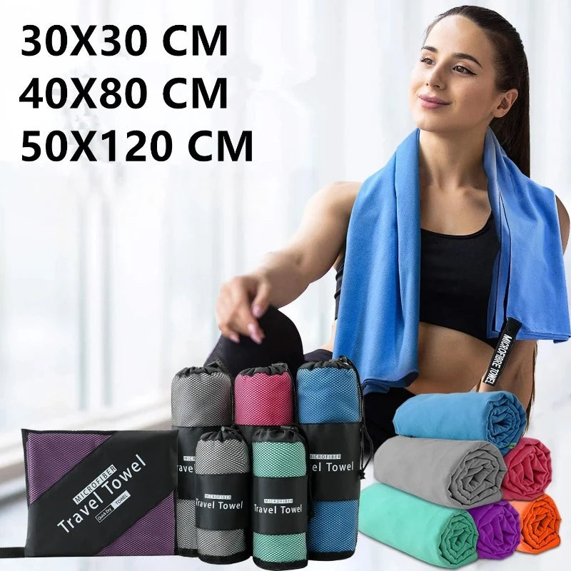 Microfiber Towel Sports Quick-Drying Swimming Beach Towel Bath Towels Camping Towel for Backpacking Hiking Lightweight Gym Yoga