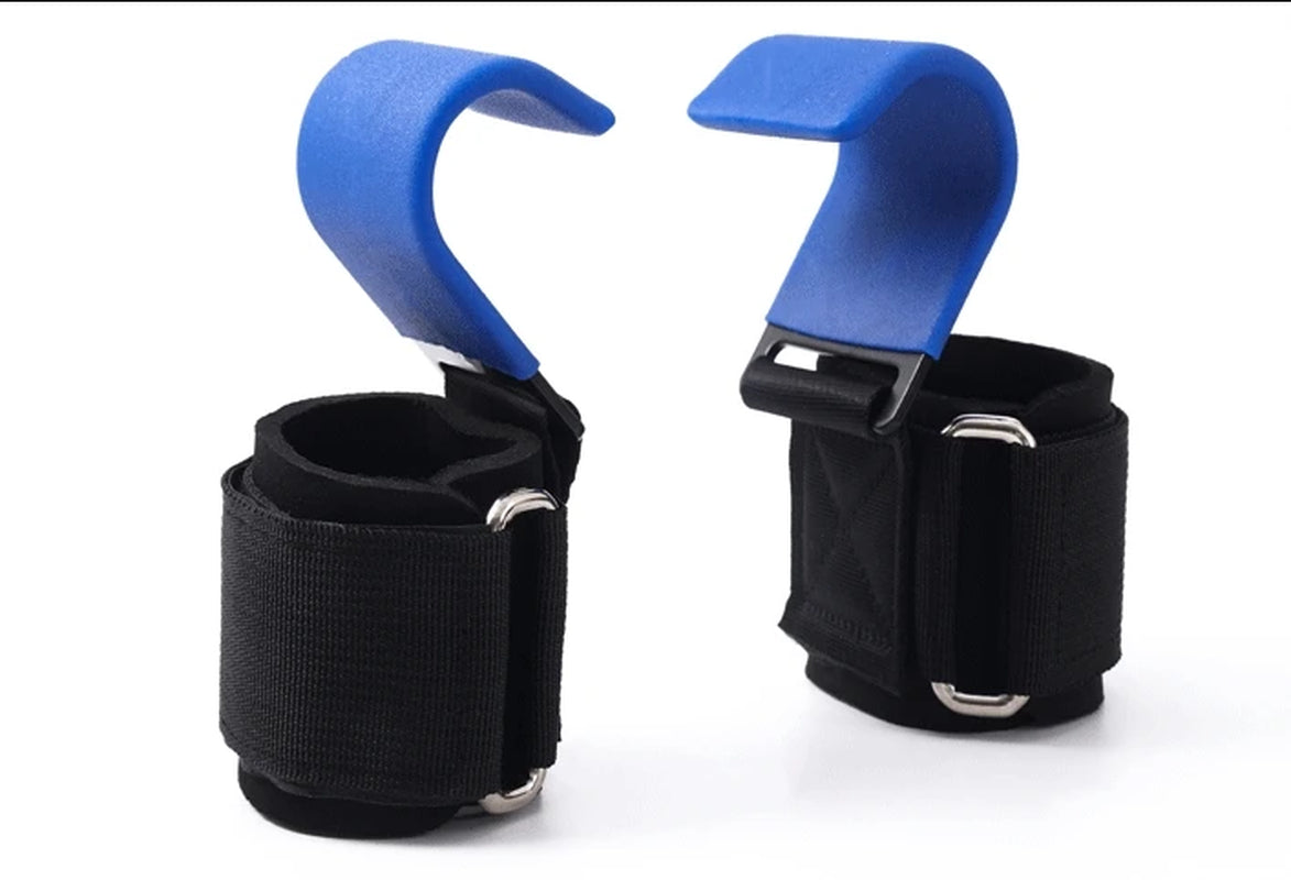 Weight Lifting Wrist Hooks Straps for Maximum Grip Support - Deadlift Gloves&Grip Pads Alternative in Fitness Gym Power Training