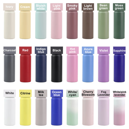 Custom Logo 1L Stainless Steel Double Wall Insulated Vacuum Flask 18Oz 32Oz Powder Coated Sports Water Bottles