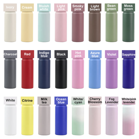 Custom Logo 1L Stainless Steel Double Wall Insulated Vacuum Flask 18Oz 32Oz Powder Coated Sports Water Bottles