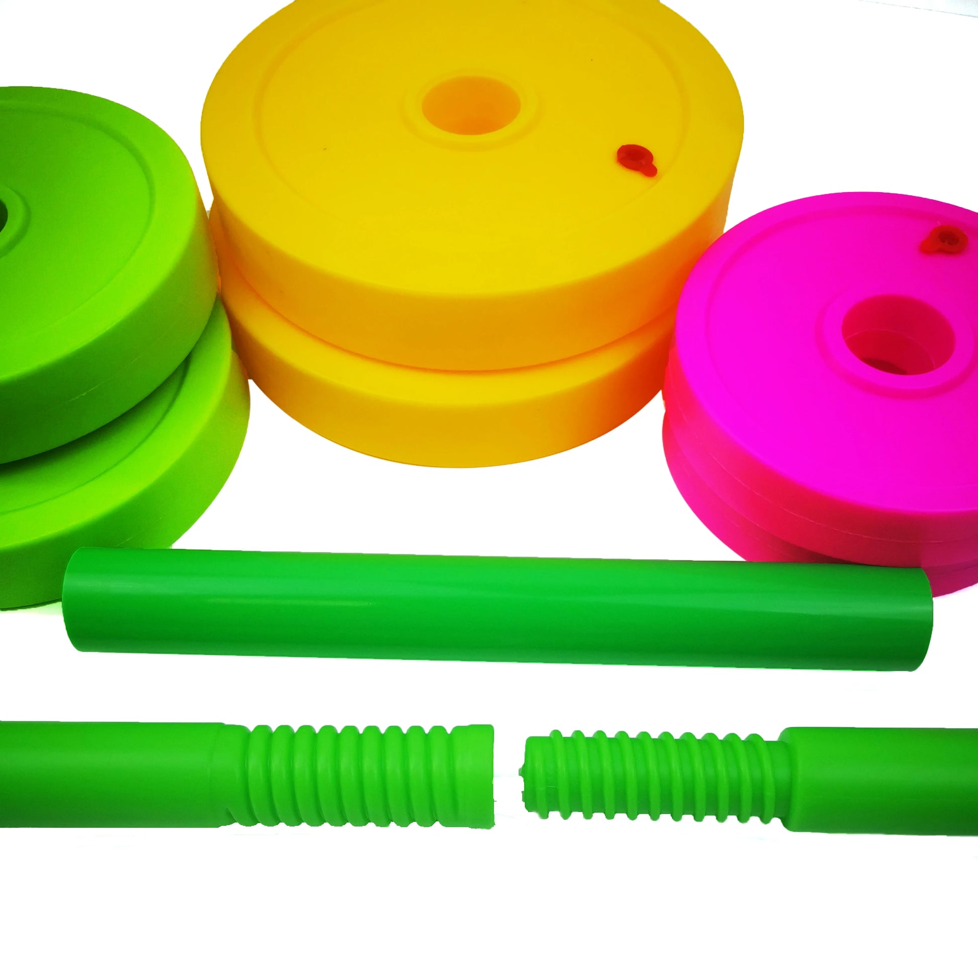 Children Dumbbell Detachable Long Barbell Child Boy Girl Plastic Filled Sand Outdoor Sports Beach Toys Children Indoor Toys Kids