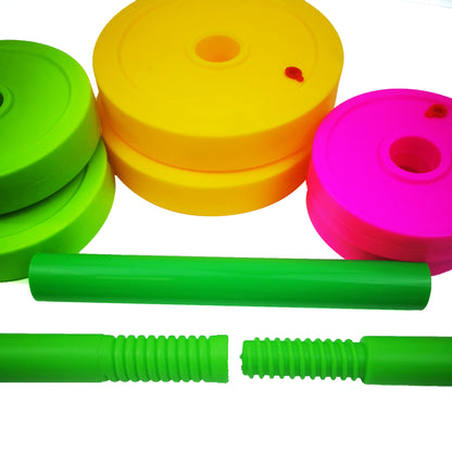 Children Dumbbell Detachable Long Barbell Child Boy Girl Plastic Filled Sand Outdoor Sports Beach Toys Children Indoor Toys Kids