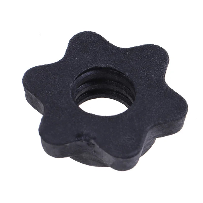 2 Pc Dumbbell Hex Nut Dumbbell Rod Nut Spinlock Collars for Barbells Bars Training Sports Gym Equipment Accessories
