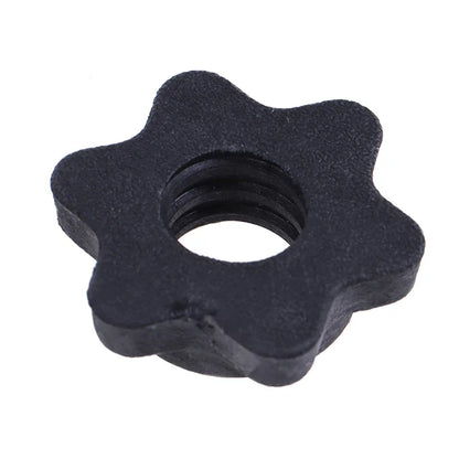 2 Pc Dumbbell Hex Nut Dumbbell Rod Nut Spinlock Collars for Barbells Bars Training Sports Gym Equipment Accessories