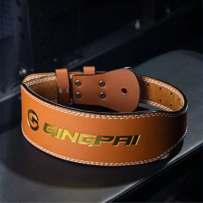 10Cm Width Fitness Leather Belt Squat Hard Pull Waist Training Sports Waist Protective Gear Weightlifting Fast Buckle Belt