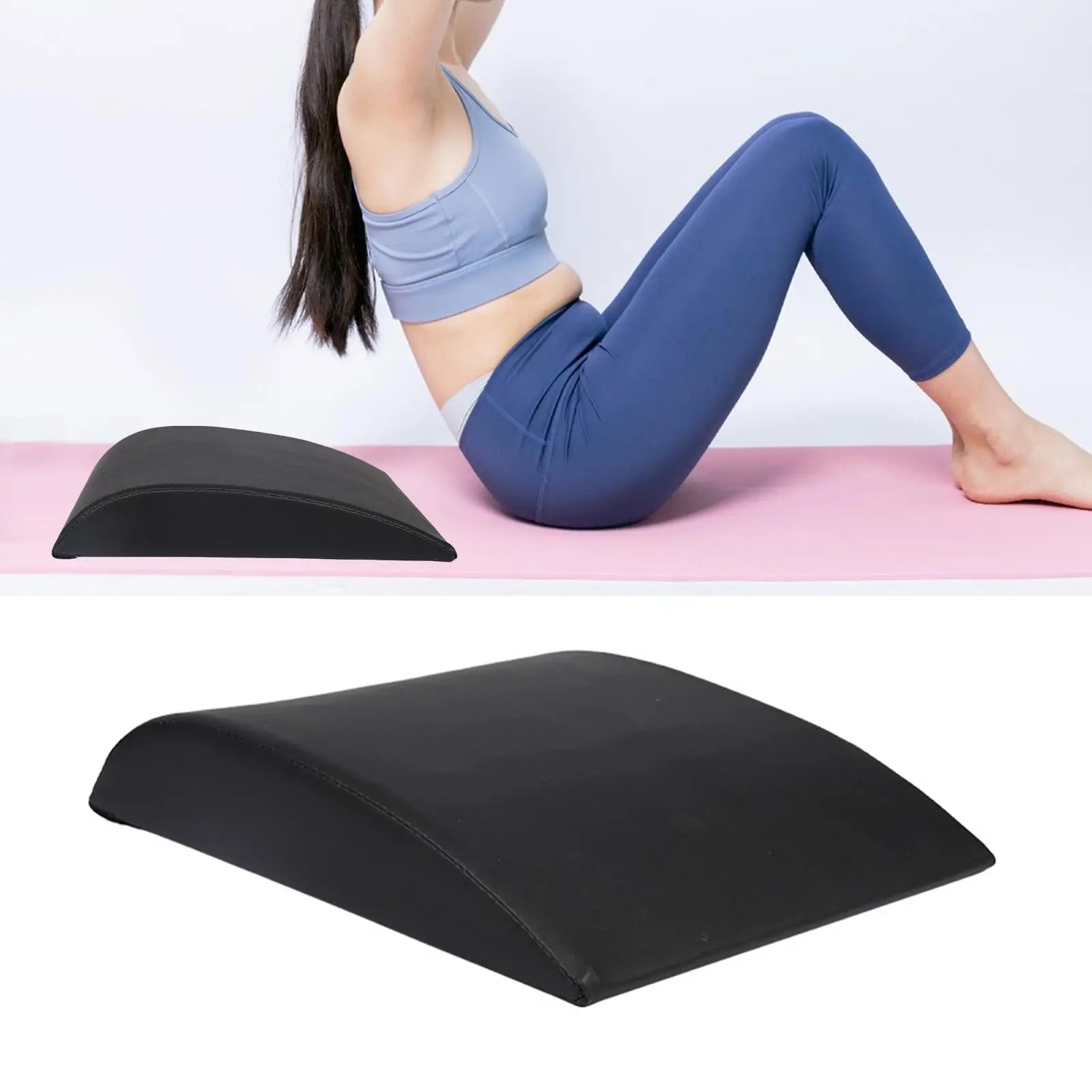 Ab Exercise Mat with Soft Lower Back Support for Abdominal Exercises Sit-Up Core Workout Home Fitness Training Equipment