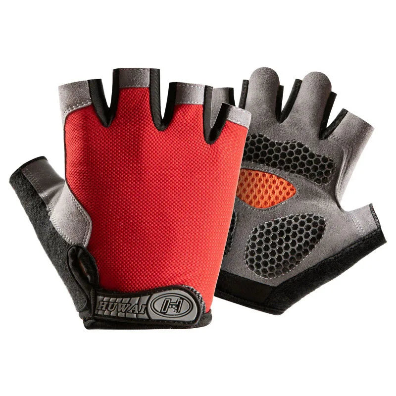 Men'S Breathable Anti-Slip Cycling Bicycle Gloves Half Finger Women'S Gym Mitten Fitness Sport Training Fitness Gloves
