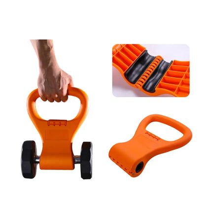 Kettlebell Handle for Dumbbell Adjustable Portable Weight Grip Travel Fitness Weightlifting Bodybuilding Workout Equipment