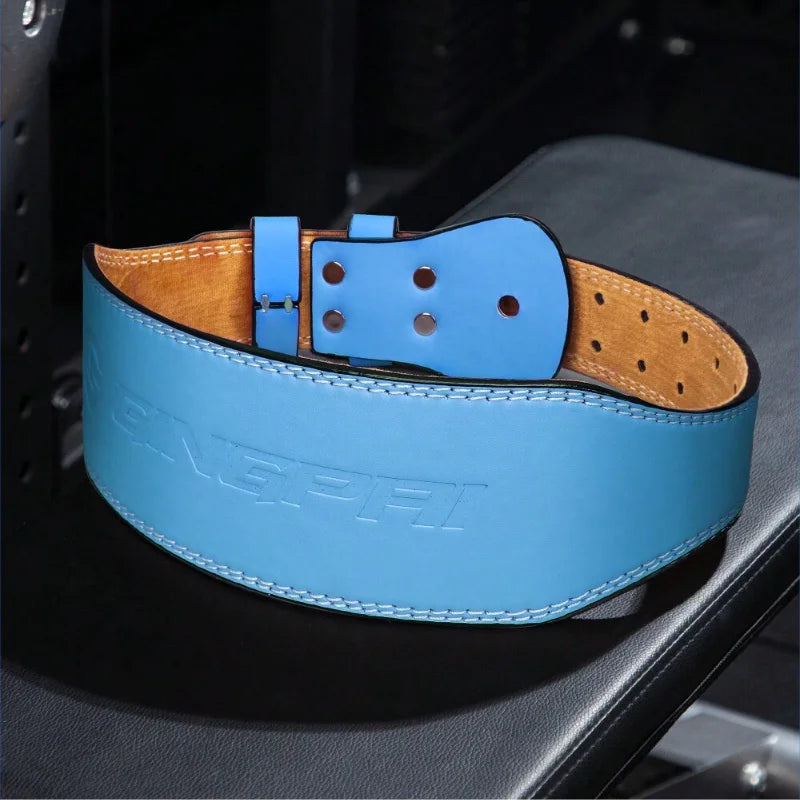 10Cm Width Fitness Leather Belt Squat Hard Pull Waist Training Sports Waist Protective Gear Weightlifting Fast Buckle Belt
