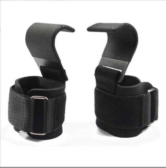 Weight Lifting Wrist Hooks Straps for Maximum Grip Support - Deadlift Gloves&Grip Pads Alternative in Fitness Gym Power Training