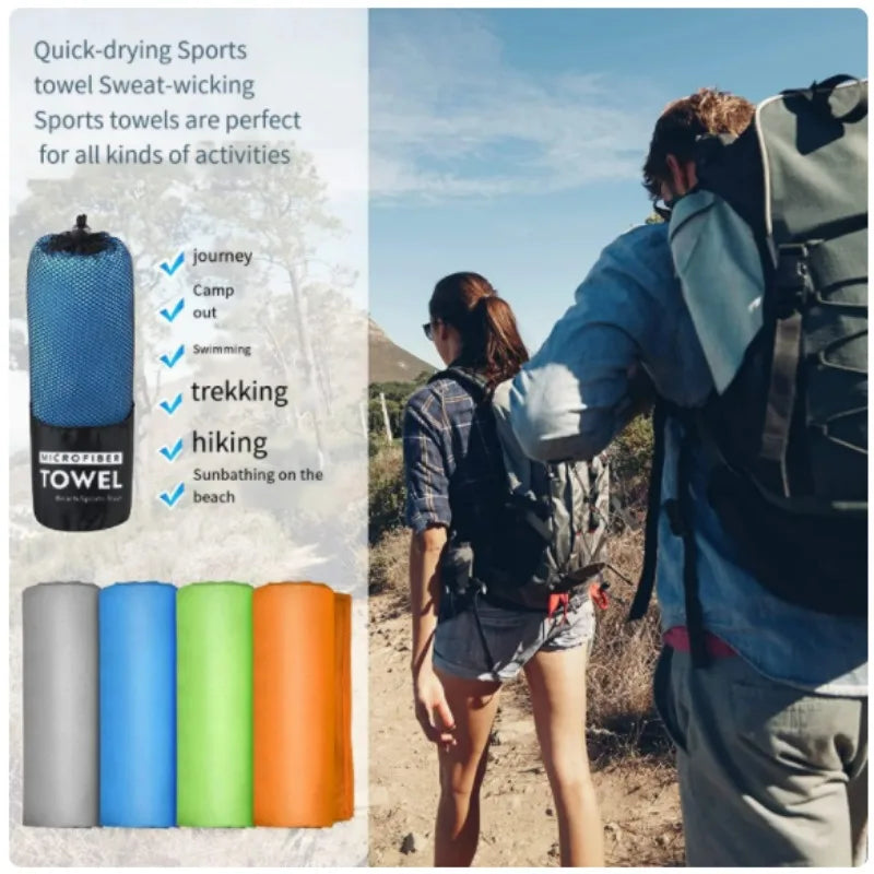 Microfiber Towel Sports Quick-Drying Swimming Beach Towel Bath Towels Camping Towel for Backpacking Hiking Lightweight Gym Yoga