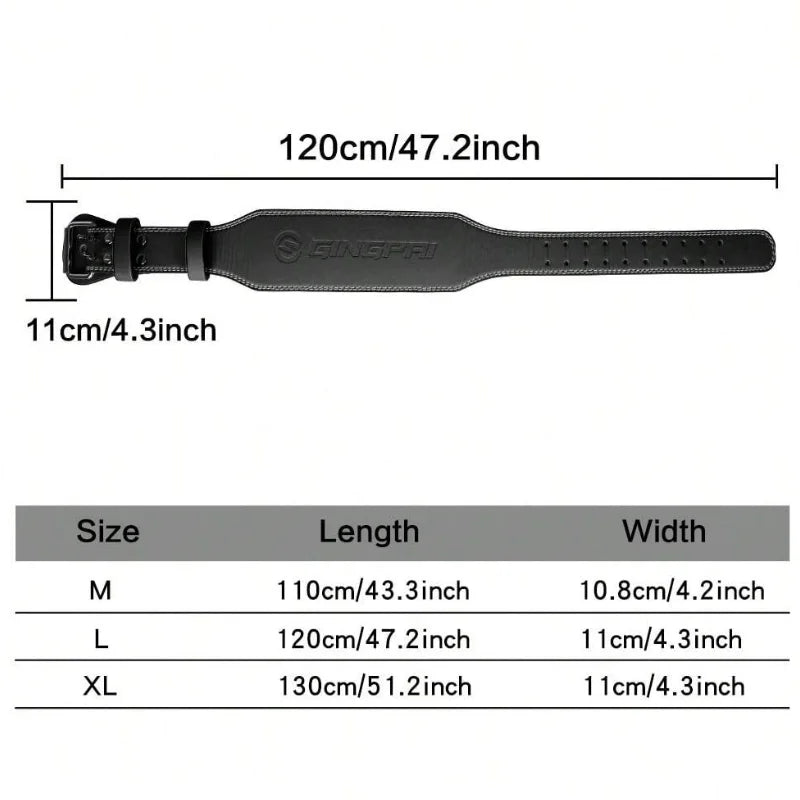 10Cm Width Fitness Leather Belt Squat Hard Pull Waist Training Sports Waist Protective Gear Weightlifting Fast Buckle Belt